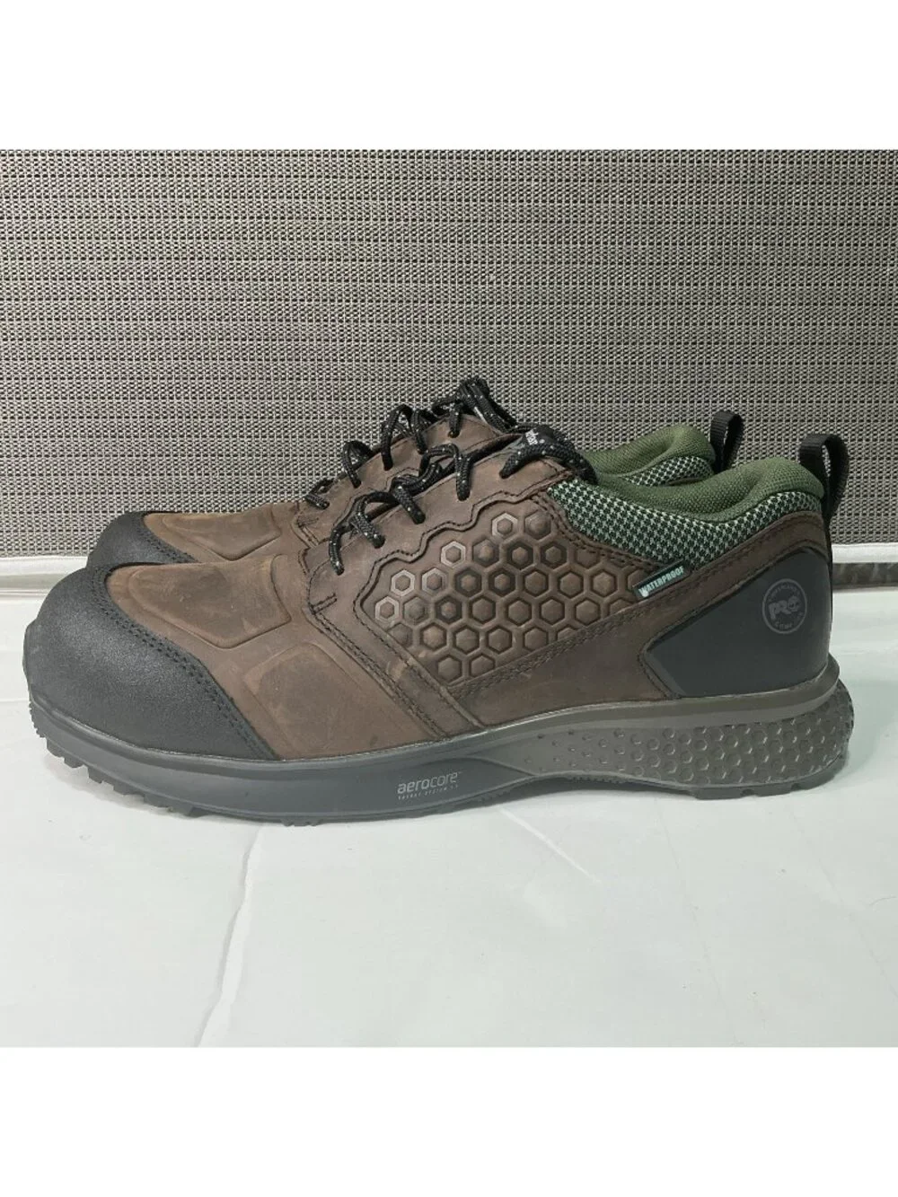 Timberland PRO Reaxion Waterproof Work Shoes Men Brown Composite Toe - 11.5 WIDE